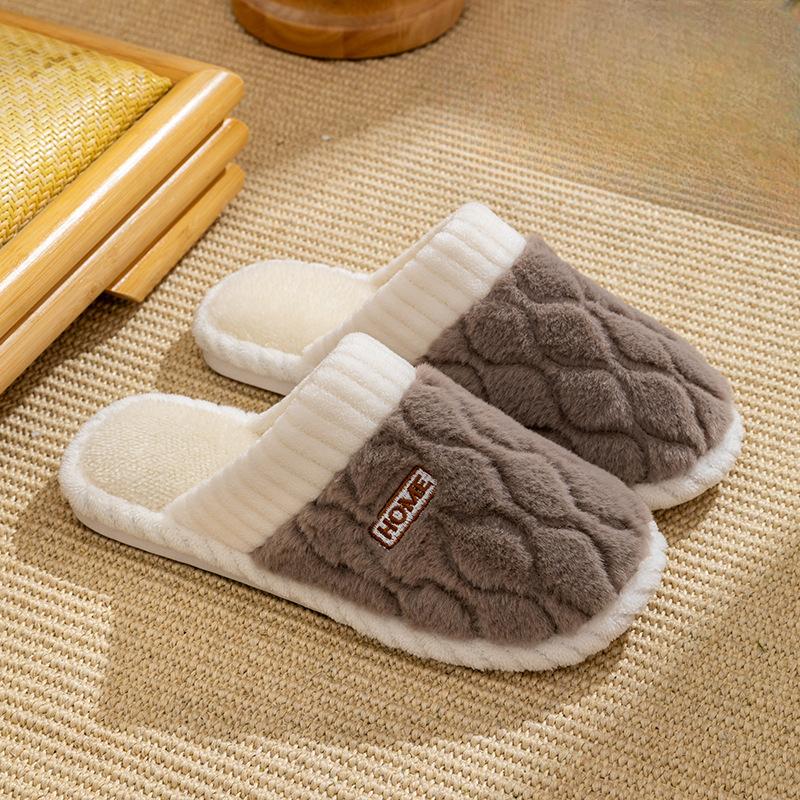 Cotton Shoes and Slippers Are Anti-slip and Warm for Indoor Use