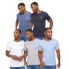 Crosshatch Mens Basicblues T-Shirt (Pack of 5)