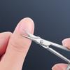 Nagelhautschere, Nagelknipser, Edelstahl, gebogene Spitze, abgestorbene Haut, Entferner, Maniküre