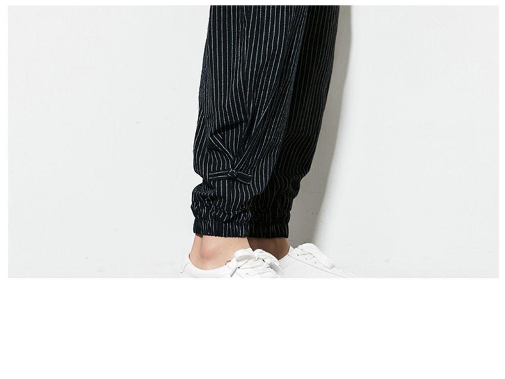Men's 2022 Chinese Style Summer Breathable Cotton Linen Frog Button Plus Size Harem Lantern Pants