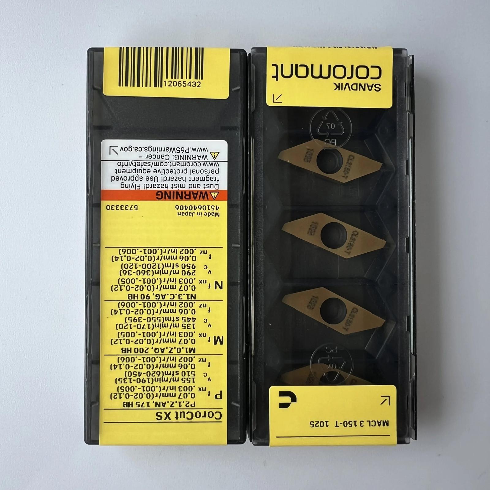 

SANDVIK / MACL3150-T 1025 / Industrial indexable Carbide Inserts 10 Pcs