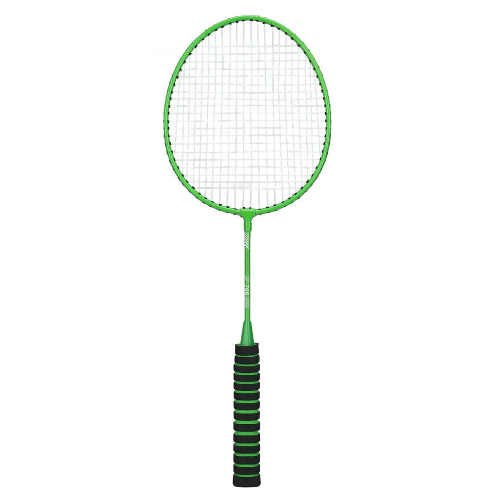 Badminton Racket Set Split Type Soft Nylon Handle Shock Proof Iron Alloy Double Badminton Racket for Boys Girls