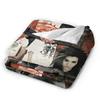 Coperta di Flanella Zimmer 483 Tokio Hotel Banda Rock Tour Moda Plaid per Letto Divano Divano 150*125cm Peluche Trapunta Sottile,
