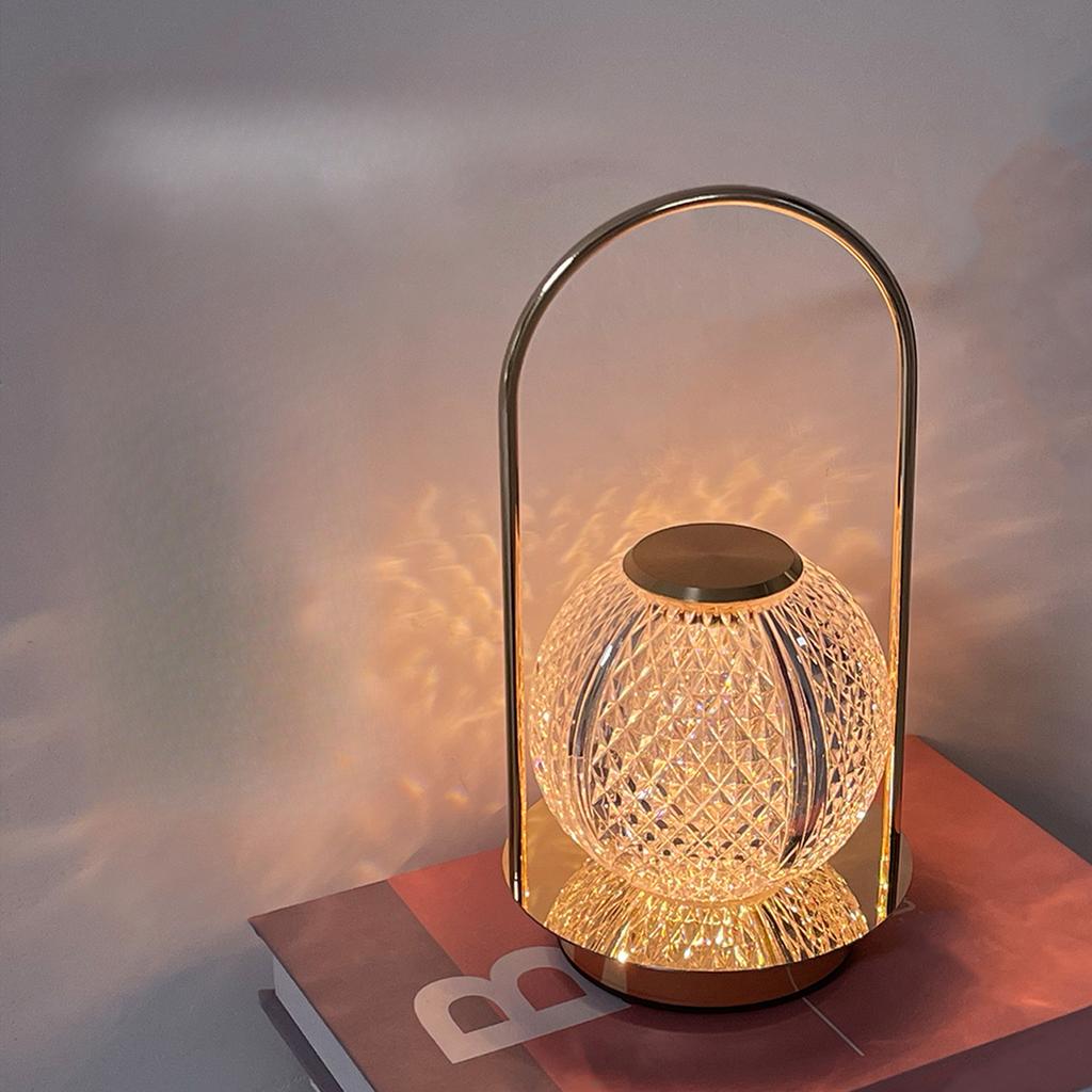 1PC Creative Portable Metal Desk Lamp Outdoor USB Charging Atmosphere Desk Lamp Simple Led Bedroom Bedside Night Light