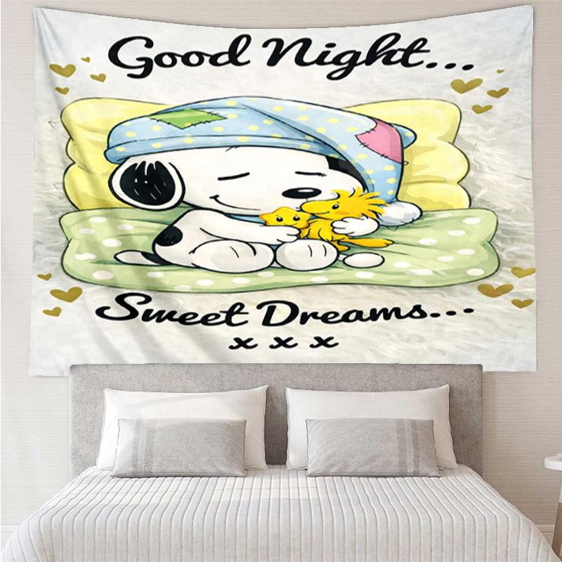 Cute Dog Dreams Under Stars Tapestry Hanging for Bedroom,Livingroom, Playroom,Decor Art Room Wall Tapestry Holiday and Birthday Gifts