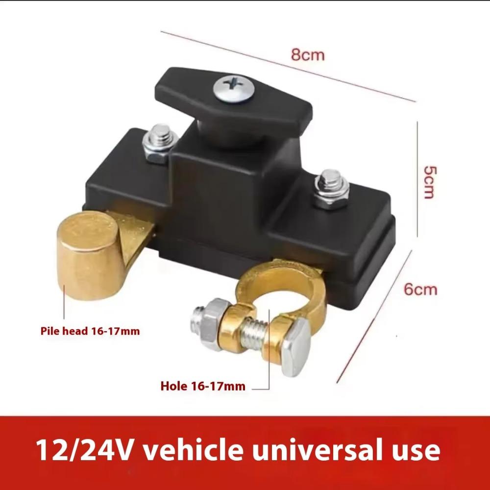 

12V/24V Car Battery Disconnect Switch Anti-leakage Battery Isolator for Car RV ATV Motorcycle 1pc