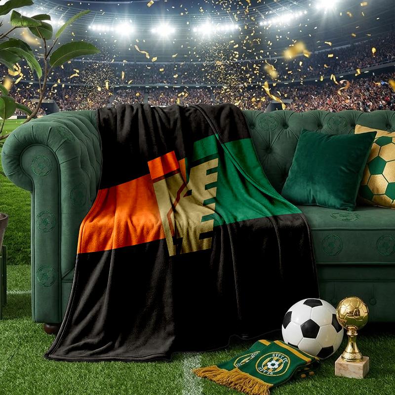 Vene-zia Football Throws Blanket Flannel Blankets Plush for Couch Bed Gifts for Men Women Travel picnic blanket Christmas fan gifts