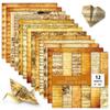 12 Sheets/Pack Retro Sheet Music Material Paper Gift Decoration Hand Account Background Diy Splicing Material Paper
