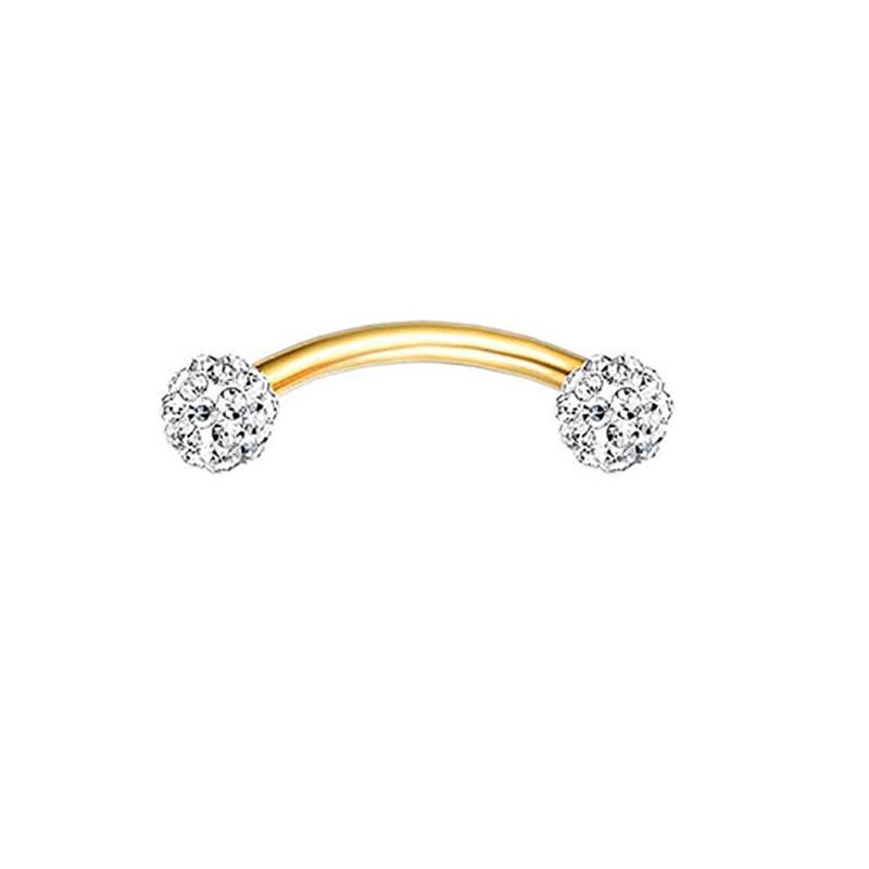 1/11Pcs 16G Eyebrow Rings for Women, Curved Barbell Belly Lip Rings Cartilage Daith Earring Tragus Helix Rook Piercing Jewelry