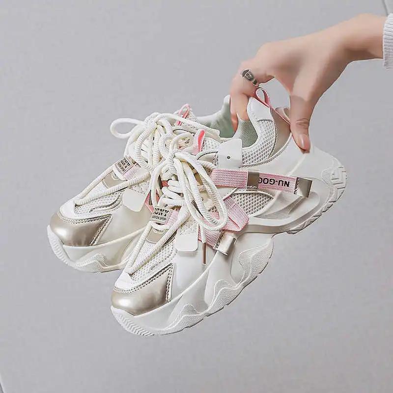 Fashion Big Sole Round Toe Size 48 Shoes Loafers Shoose Sneakers Women Summer Sport Sneachers Portable Clearance 2025 Overseas Cute