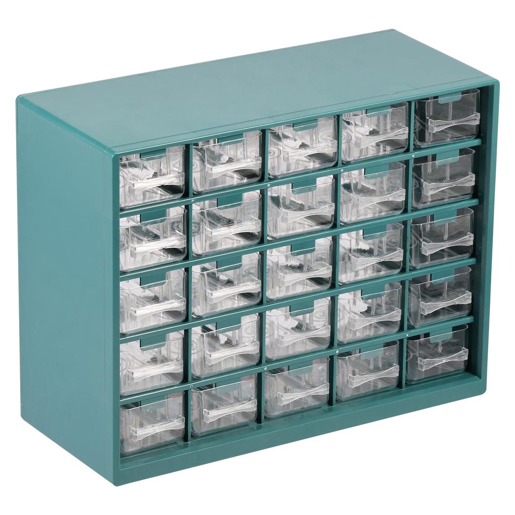 Transparent drawer style tool parts storage cabinet with multi-layer design easy to assemble multi-purpose storage cabinet
