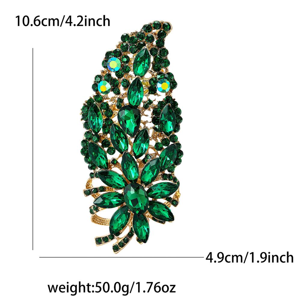 Creative Exquisite Alloy Full Diamond Glass Brošňa Špičkový dámsky oblek Kabát Corsage Šperky