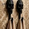 Gaming Room Wall Hanger 2Pcs Hook Up, 3D Printed Skull Design Hooks, No Drilling Decorative Mount Hanger, Waterproof Bathroom Storage for Towels Hats