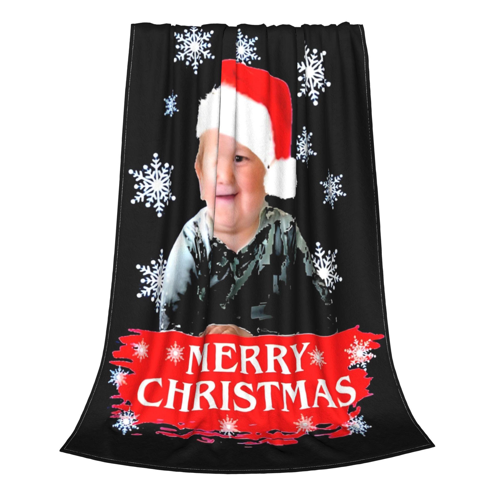 Funny Hasbulla Magomedov Inspired Christmas Blankets Flannel Print Mini Khabib Multi-function Lightweight Throw Blanket Quilt 30x40in