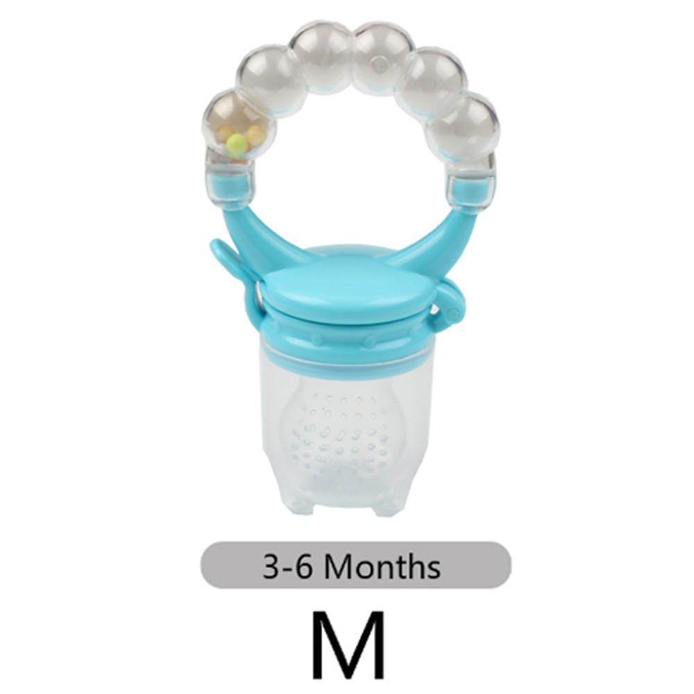1Pcs Baby Pacifier Fresh Fruits Food Silicone Nipple Holder Funny Rattle Kids Food Feeder Nipples