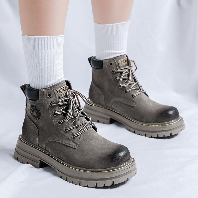 

Ботинки Мартина мужские ревеневые ботинки осень и зима свиная кожа рабочие зимние ботинки бархатные ботинки для пары 2345-A 38