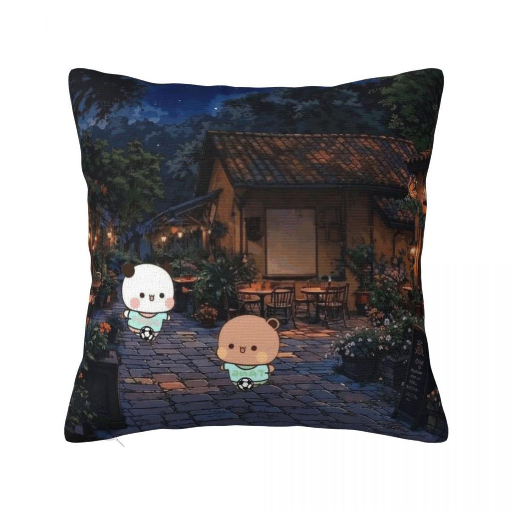 Bubu & Dudu Pillow Case Morden Pillow Cover Square Custom DIY Cushion Cover Pillowcases For Office Car Home Decorative
