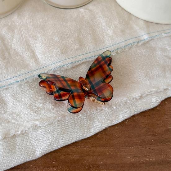 baizihuahu Side Bang Hair Clip, Three-Dimensional Butterfly Decor Hairpin, Acetate Plate Accessories for Secure Bangs And Half-Tied