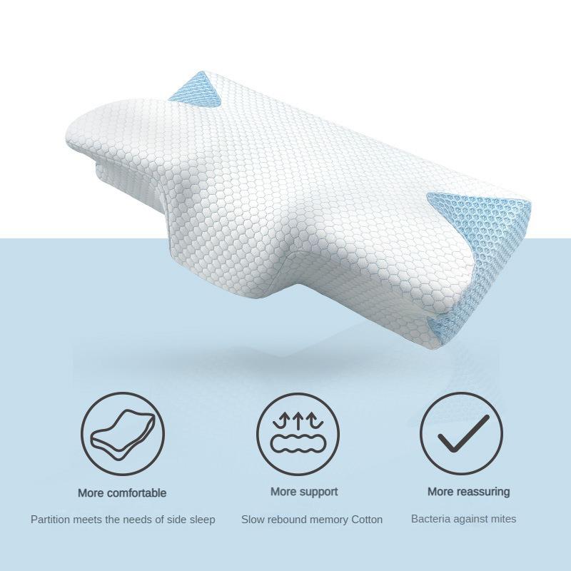 Hem Butterfly Sleep Memory Kudde Ortotic Kudde Långsam Rebound Mjuk Hotell Noll Tryck Butterfly Nackkudde Kärna Hemtextil