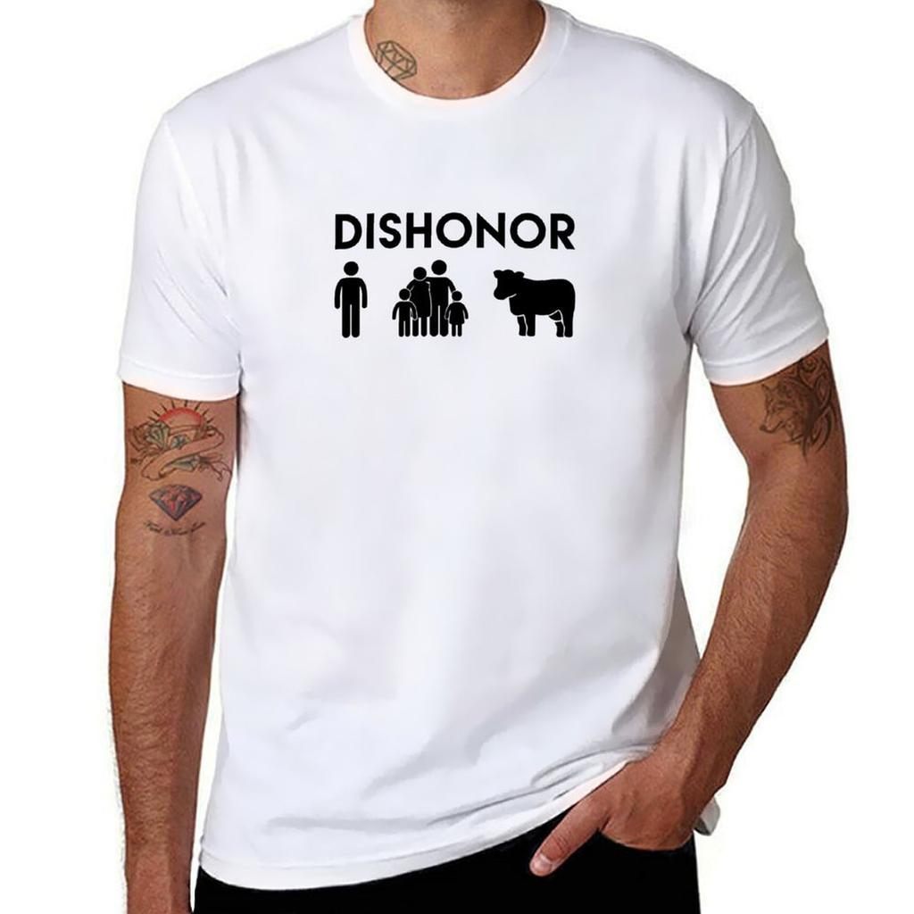 Dishonor On You Dishonor On Your Family Dishonor On Your Cow Tshirt Minimal Art Print Tshirt