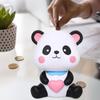 Panda Statue Animal Statue Valentine's Day Ornament Cartoon Lovely Money Bank Saving Money Box for Children Birthday Gift