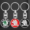 Auto Schlüsselanhänger Auto Emblem Geschenk mit Schlüsselring Autozubehör für Skoda SCALA Superb Octavia 2 3 A4 A5 Fabia Kamiq Kapoq Kodiaq Rapid