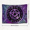 SHRAPHY Viking Tapestry 80x60 Inches Magic Pentagram Tapestry Bohemian Style Plant Patterns Wall Poster Hanging Tapestry for Living Room Bedroom