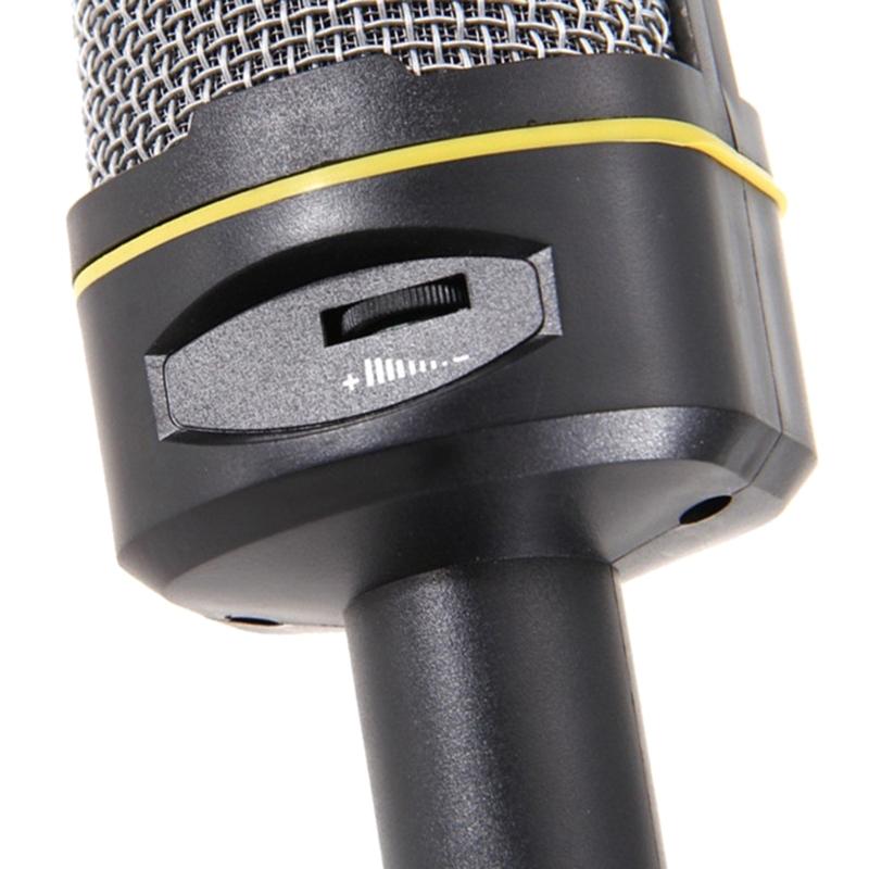 SF920 Cardioid-omnidirectional Mic Condenser Professional Recording Microphone 3.5mm Port with Tripod Holder for Gaming