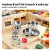 11 Pieces Toy Cookware Set with Storage Pouch Realistic for Daycare, Preschool