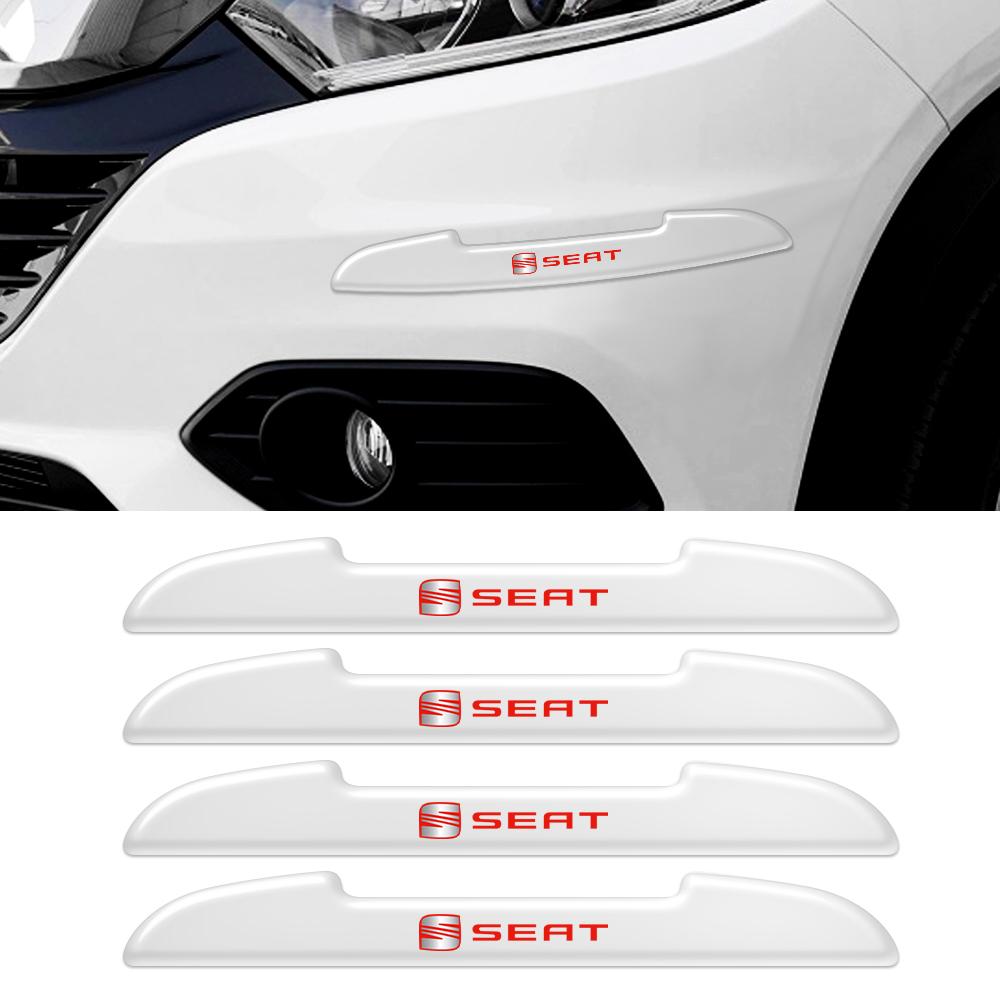 ydsh2 4Pc Car Door Anti-Collision Strip Door Side Edge Bumper Protective Sticker Accessories For SEAT Leon Ibiza 6l 6j Cupra FR Racing