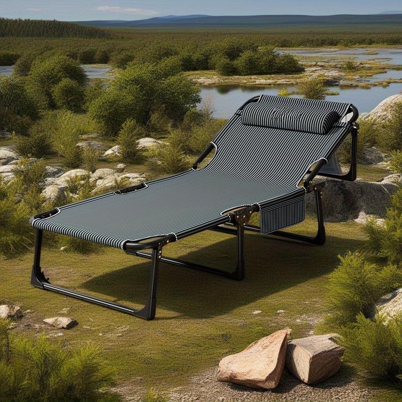 Ultra-Luxury Oversized Folding Cot Bed - Instant Setup for Outdoor Glamping & Indoor Lounging