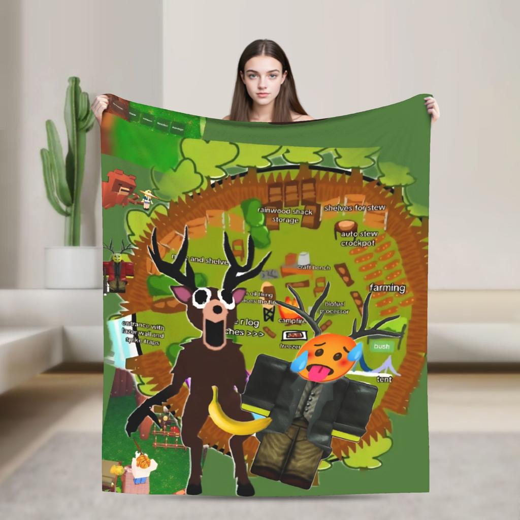 99 Nights in The Forest  Blankets Quality Warm Soft  Throw Blanket Winter Decorative Bedroom Graphic Bedspread