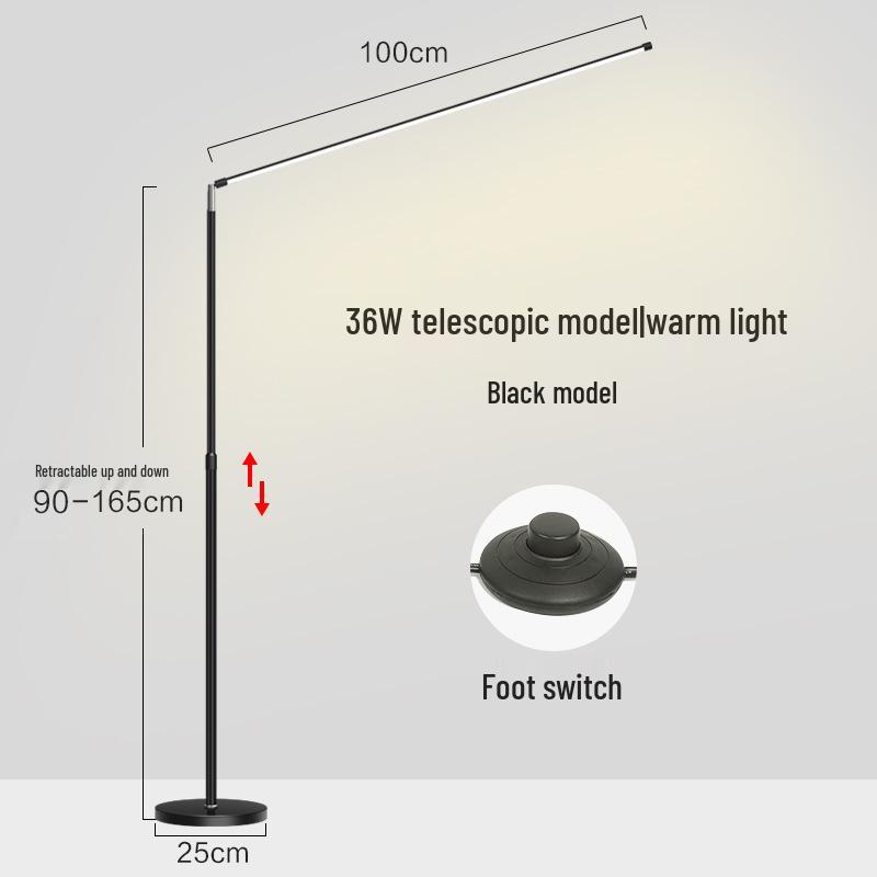 Retractable Super Bright LED Floor Lamp for Living Room, Bedroom, Bedside, Reading, Piano, and Eyelash Extension