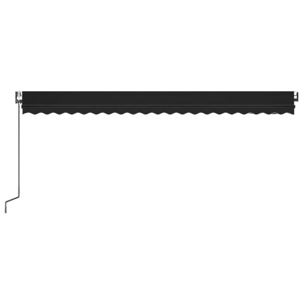 Automatic Awning with LED & Wind Sensor 500x350 Cm Anthracite