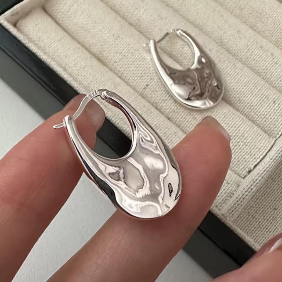 925 Silver Bow Knot Ear Clip for Women Girl Ribbon Design Ballet Style Sweet Jewelry Gift