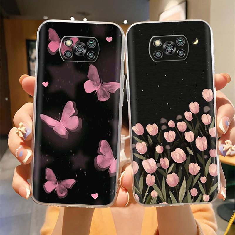 For Xiaomi Poco X3 X3 Pro Phone Cover Case Cute Cartoon Painted Soft Silicone Clear Phone Casing For Poco X3 NFC Pocox3 Pro Capa