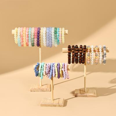 Support d'exposition pour bracelets en bois, Cordelette, Bandeau, Support à bijoux, Accessoires d'exposition pour bracelets, Support de stand pour vente en direct