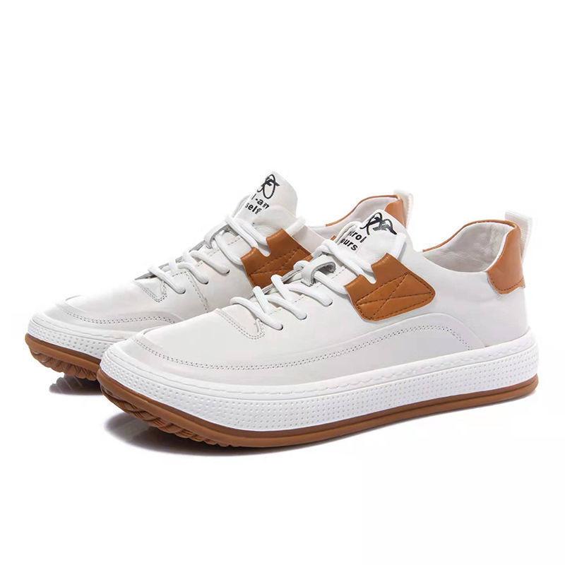 Herbst Neue Trendy Sport Casual Sneakers All-Match Atmungsaktive Dünnschliff Wanderschuhe Kleine Weiße Herren Trendy Schuhe