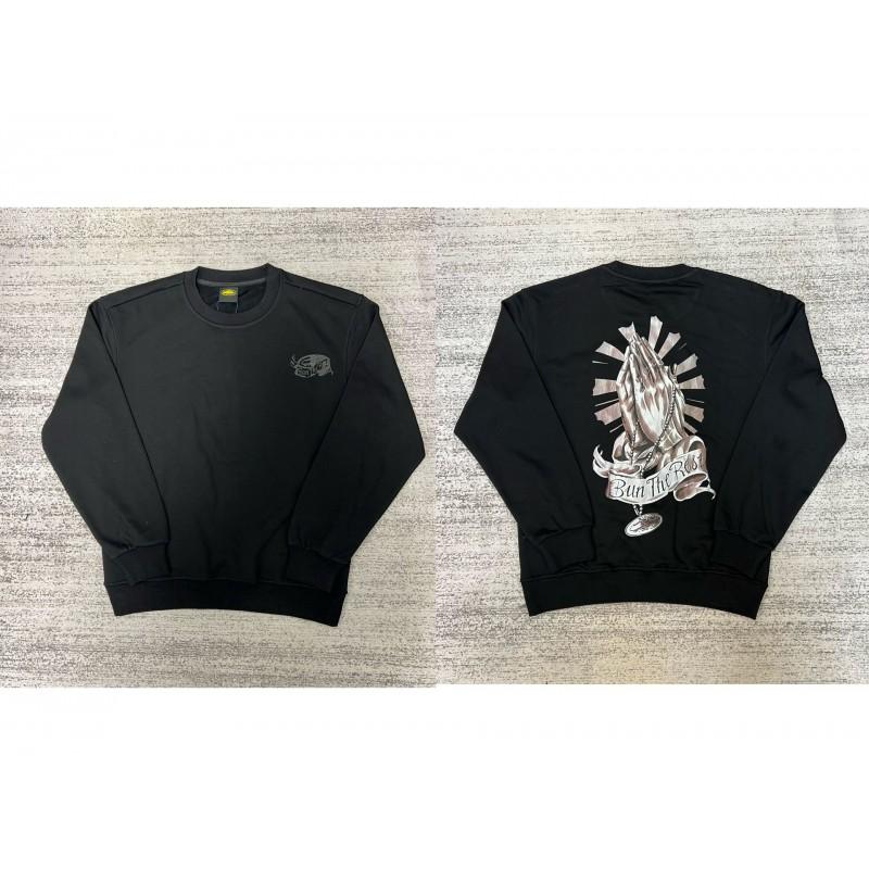 26 American Streetwear Graphic Print Crewneck Sweatshirt Loose Fit Teens