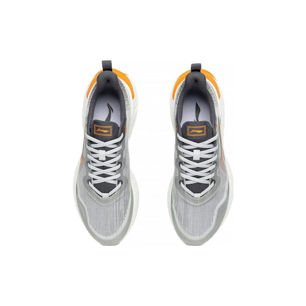 New LiNing Chasing Clouds Durable Breathable Low Top Running Shoes Men's Gray Black ARST011-4