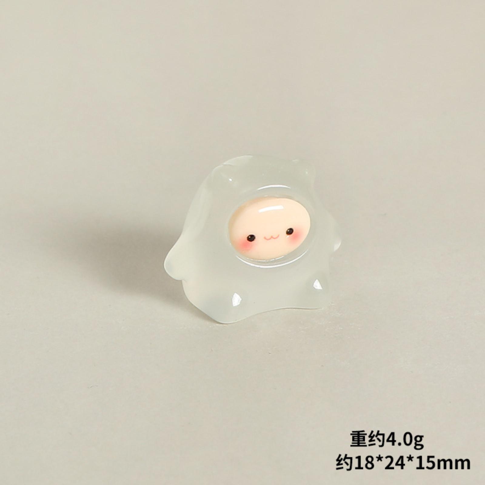 

Glow-in-the-Dark Resin Figurine Micro-Scenery Decorative Ornament Cartoon- Adorable Viral Glowing Desktop Craft Item One Size розовый