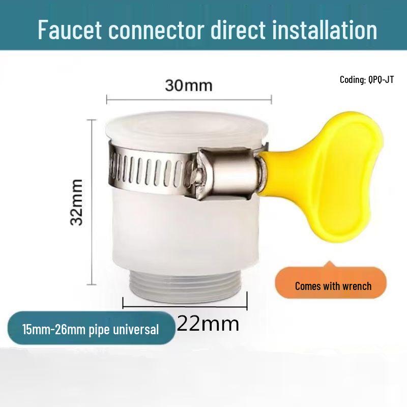 Electroplated Kitchen Faucet Water Purifier and Extender