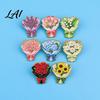 Decorative Metal Lapel Pin Bouquet Brooch for Women Enamel Romantic Flower Jewelry Durable Backpack Hat Decoration Zinc Alloy Floral Coats