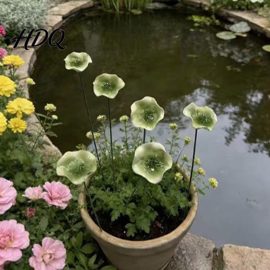 Bee Waterer Watering Station Ceramic Flower Shaped Waterer Vivid Realistic And Home