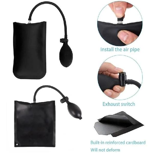 PWS New Open Car Door Tool Kit Inflatable Air Pump Auto Window Door Open Fixing Gripper Tools Long Reach Kits