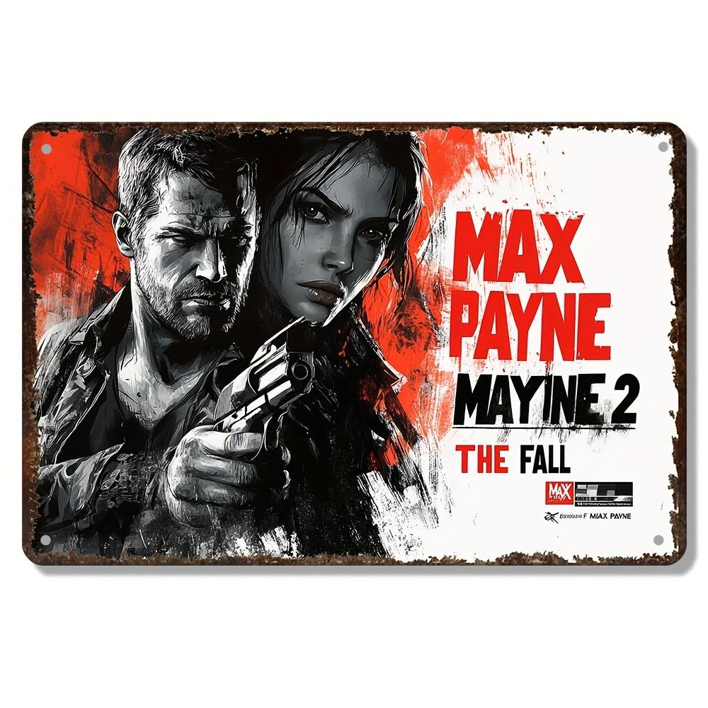 

Max Payne 3 Metal Wall Art Sign Durable Iron Game Room Decor with Vibrant ActionPacked Design Frameless Artwork for Fans 20x30cm（7.8x11.8inch）