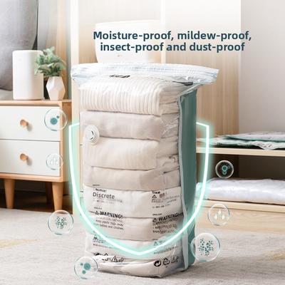 1pc No Need Pump Vacuum Large Plastic Storage Bags Storing Clothes Blankets Reusable Compression Empty Bag Travel Accessories