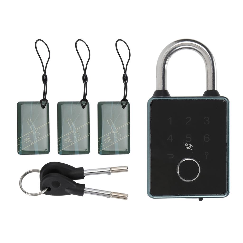 Smart Fingerprint Password Padlock Card APP Key Access Theft Proof Waterproof Keyless Entry