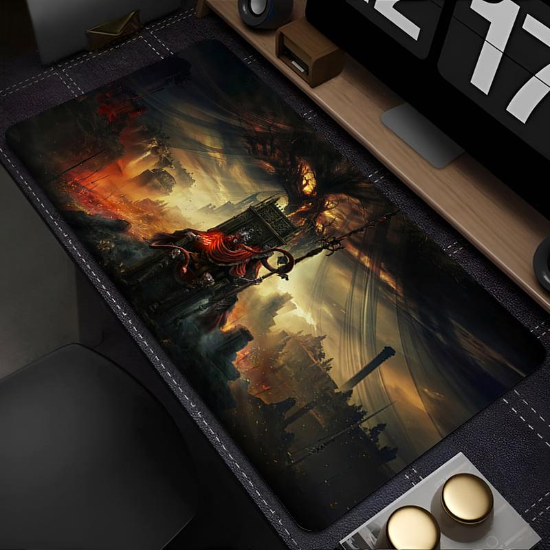 Gaming Mouse Pad XXL Deskmat Anime Pc Accessories Mousepad EEldens RRing Mat x Gamer Large Desktop Extended Desk Carpet