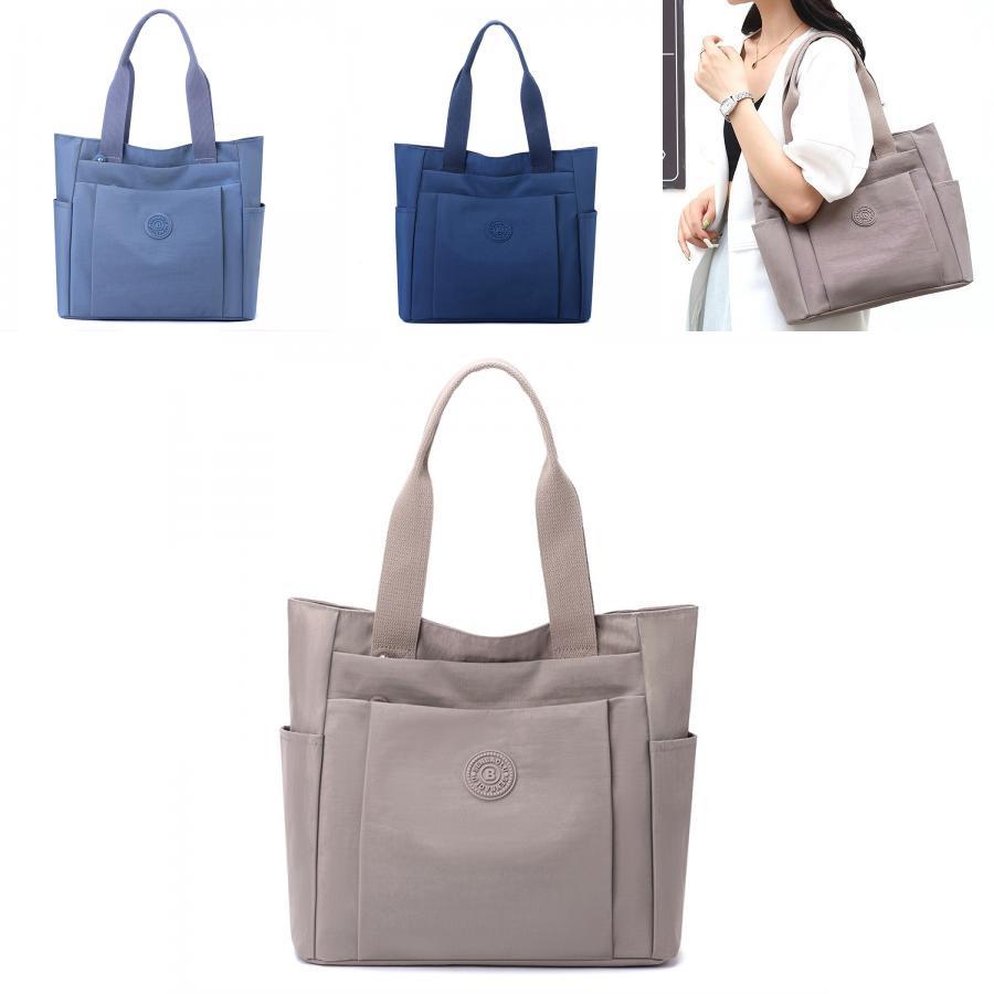Simple Solid Color Large Capacity Women Casual Tote Bag For Daily Use